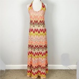 Judith March Multicolor Zigzag Maxi Dress